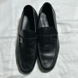 Salvatore Ferragamo Black Loafers Slip-Ons